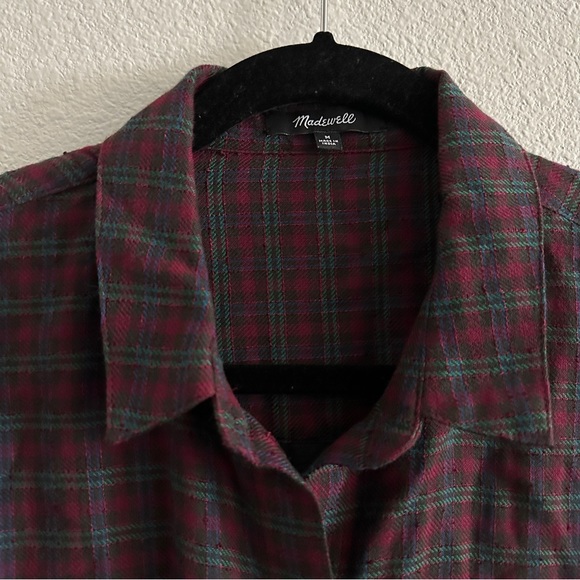 Madewell Plaid Shirt Size Medium - Picture 5 of 9